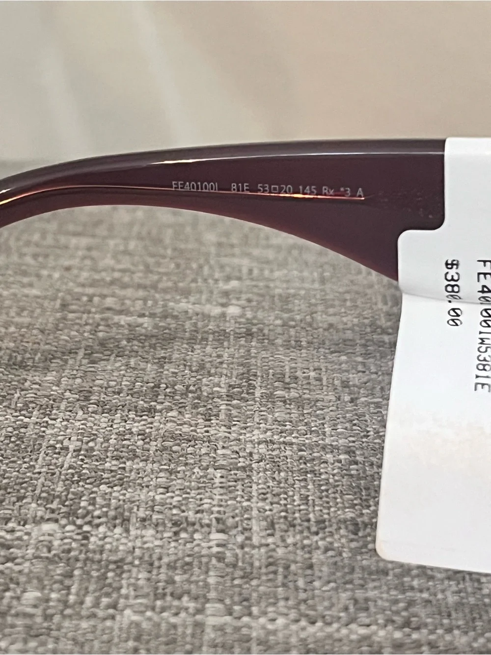Fendi Purple Cat-Eye Sunglasses with Brown Lenses